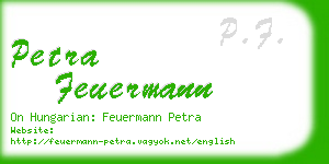 petra feuermann business card